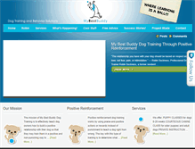 Tablet Screenshot of mybestbuddydogtraining.com